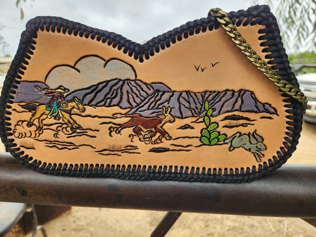 Wild hare clutch/purse