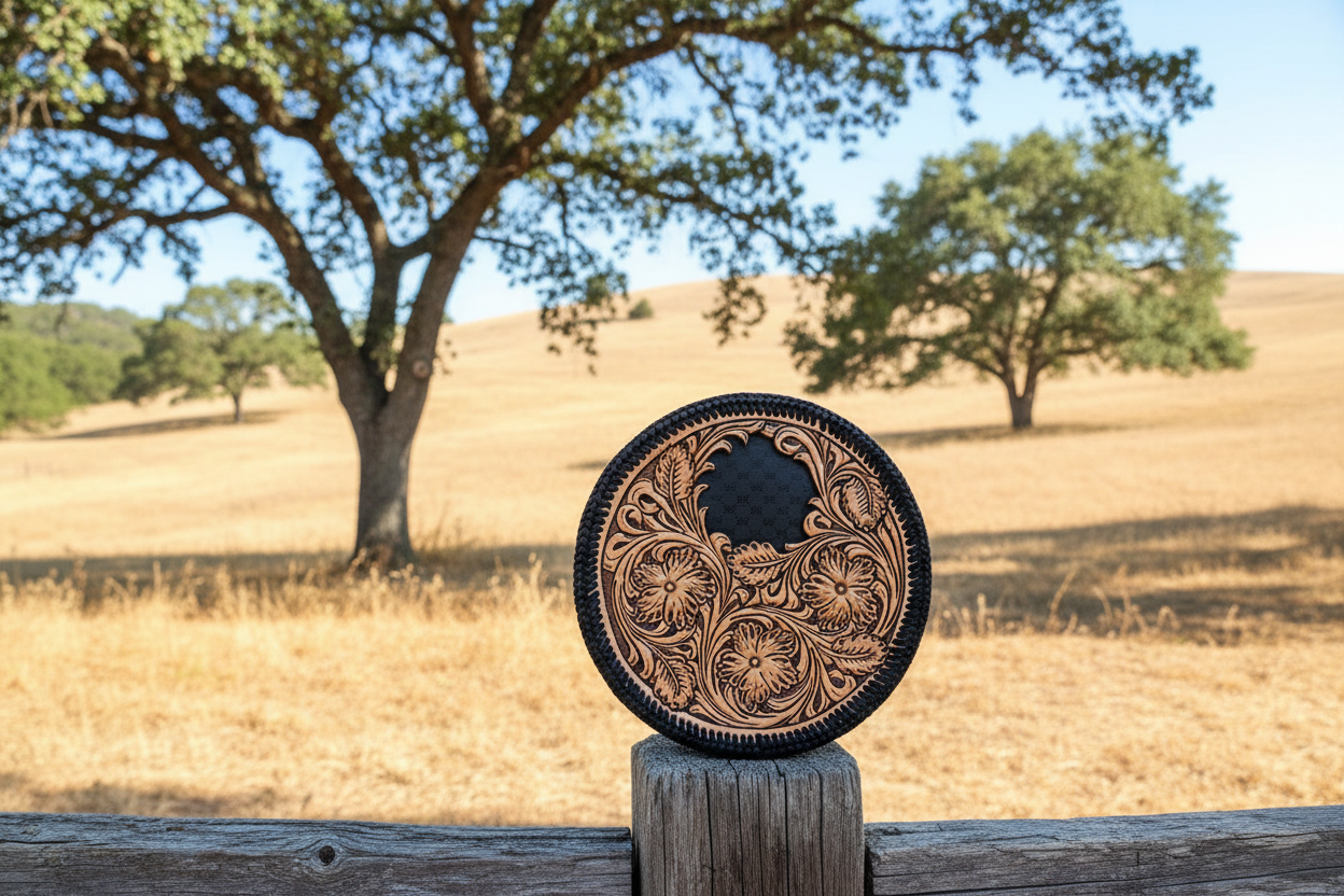 Black GG Purse - California Ranch Background