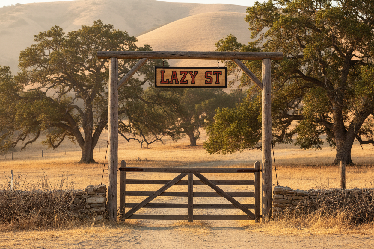 Lazy ST Ranch Gate